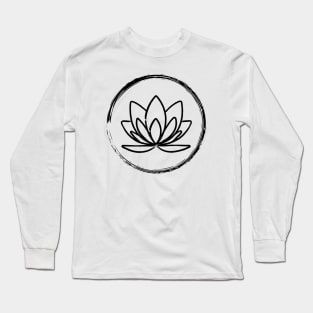 Enso Lotus Yoga Long Sleeve T-Shirt